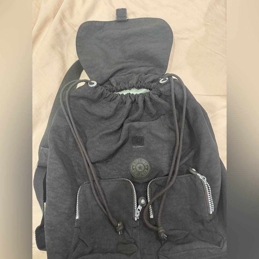 Kipling Black Backpack w/laptop protector - Picture 2 of 6